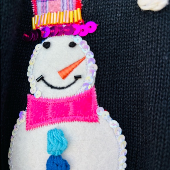 “NEW” Heirloom Quacker Facrory Christmas cardigan (vintage) - Picture 12 of 16